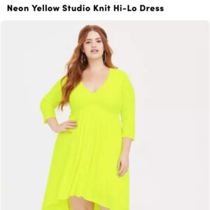 Neon high low torrid dress